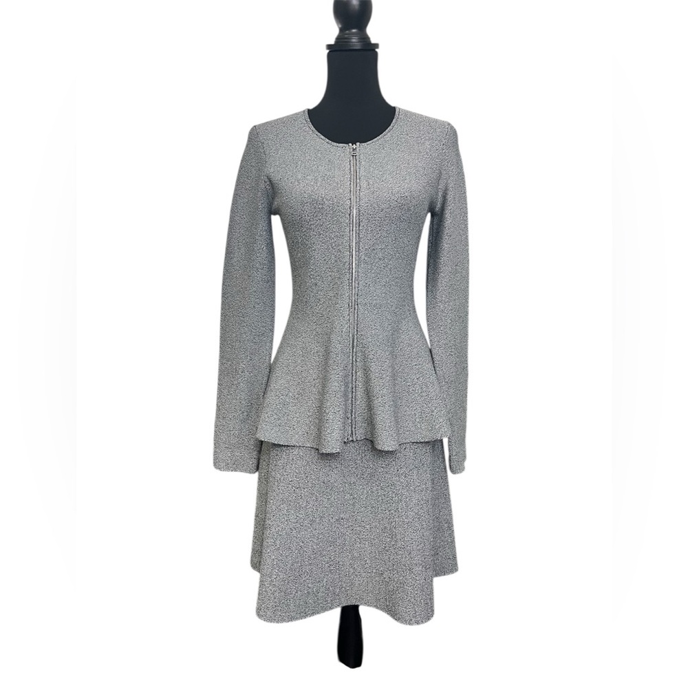 Theory Marl Rayon/Nyon Flare Skirt ONLY Spotted Marble Color Women Size L
